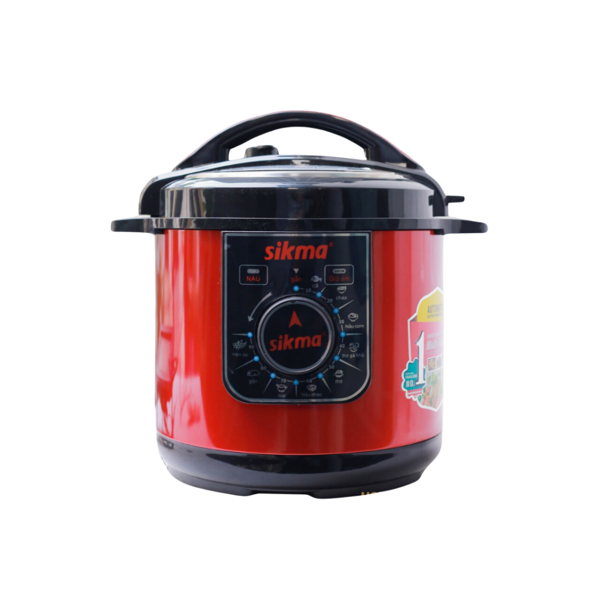 Nồi áp suất điện Sikma SKM169J, Dung tích 6L, Công suất 1000W, Bảo hành chính hãng